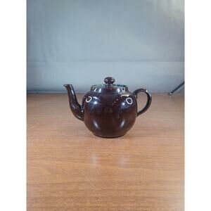 Sadler Made in England #36 Mini Teapot Brown Ceramic Lidded Vintage Collectible